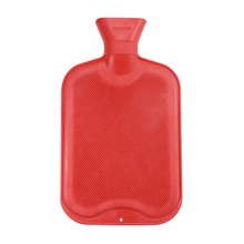 Lade das Bild in den Galerie-Viewer, AMPri Gummi Wärmflasche mit Schraubverschluss 2 Liter, Blau und Rot | Packung (1 Stück)
