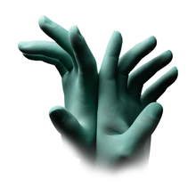 Lade das Bild in den Galerie-Viewer, AMPri MED-COMFORT Aloe Latexhandschuhe puderfrei, mintgrün | Box (100 Stück)
