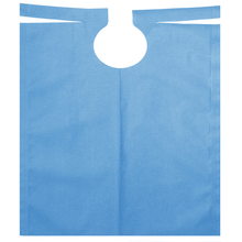 Lade das Bild in den Galerie-Viewer, AMPri Patientenumhang mit PE Beschichtung 500 x 600 mm, verschiedene Farben | Rolle (80 Stück)
