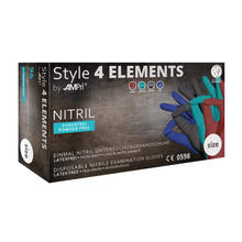 Lade das Bild in den Galerie-Viewer, AMPri STYLE 4 ELEMENTS Nitrilhandschuhe puderfrei, Farbenmix
