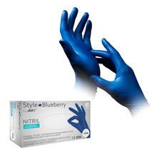 Lade das Bild in den Galerie-Viewer, AMPri STYLE BLUEBERRY Nitrilhandschuhe puderfrei by MED-COMFORT, Dunkelblau
