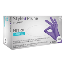 Lade das Bild in den Galerie-Viewer, AMPri STYLE PRUNE Nitrilhandschuhe puderfrei by MED-COMFORT, Dunkellila
