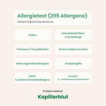 Lade das Bild in den Galerie-Viewer, Allergietest (295 Allergene)
