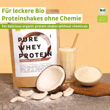 Lade das Bild in den Galerie-Viewer, Bio Whey Protein Pulver Kokos
