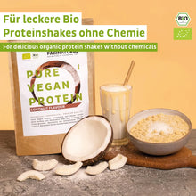 Lade das Bild in den Galerie-Viewer, Bio Veganes Proteinpulver Kokos ohne Soja
