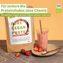 Lade das Bild in den Galerie-Viewer, Bio Veganes Proteinpulver Erdbeere ohne Soja
