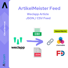 Lade das Bild in den Galerie-Viewer, ArtikelMeister Feed: Weclapp Artikel JSON / CSV Feed
