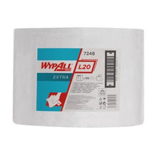 Lade das Bild in den Galerie-Viewer, WypAll® L20 EXTRA Wischtücher - Großrolle / Weiß - 1 Roll  x 1000 Sheets | Karton (1 Rolle)
