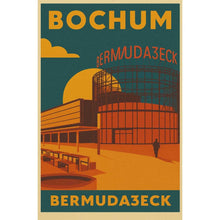 Lade das Bild in den Galerie-Viewer, Bermuda3Eck Bochum – Retro Poster im 70er-Stil
