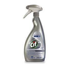 Lade das Bild in den Galerie-Viewer, Cif Professional Edelstahlreiniger reinigt und schützt Edelstahlflächen | Flasche (750 ml)
