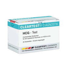 Lade das Bild in den Galerie-Viewer, Cleartest hCG Schwangerschafts-Teststreifen - 20 Stück | Packung (20 Tests)
