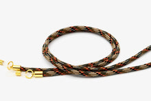 Lade das Bild in den Galerie-Viewer, Brillenband 3,8mm Camouflage Beige Orange

