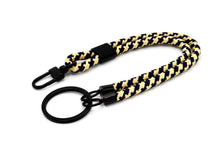 Lade das Bild in den Galerie-Viewer, Schlüsselanhänger aus Seil mit Karabiner Blau/Beige
