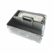 Lade das Bild in den Galerie-Viewer, Arcora X-Line Duo Kunststoff Box Grau Mit Deckel Und Plastikgriff Inkl. 1X Bodensieb | Karton (1 Stück)

