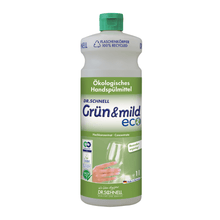 Lade das Bild in den Galerie-Viewer, Dr. Schnell GRÜN &amp; MILD ECO ergiebiges ökologisches Handspülmittel
