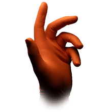 Lade das Bild in den Galerie-Viewer, High Grip Einmalhandschuh aus Nitril, orange, ALPHA
