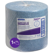 Lade das Bild in den Galerie-Viewer, Kimtech® Prozeßwischtücher - Großrolle / Blau - 1 Roll  x 500 Sheets | Karton (1 Rolle)
