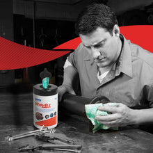 Lade das Bild in den Galerie-Viewer, WypAll® Wischtücher - Grün - 6 Tubs  x 50 Sheets | Karton (6 Eimer)
