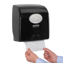 Lade das Bild in den Galerie-Viewer, Aquarius™ Slimroll™ Rollenhandtuchspender - Schwarz /NEU - 1 Dispenser | Karton (1 Spender)
