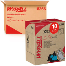 Lade das Bild in den Galerie-Viewer, WypAll® X60 Genral Clean - Zupfbox / Weiß - 10 Boxes  x 126 Sheets | Karton (10 Boxen)
