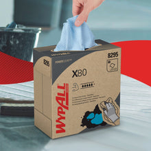 Lade das Bild in den Galerie-Viewer, WypAll® X80 PowerClean - Zupfbox / Stahlblau - 5 Boxes  x 80 Sheets | Karton (5 Boxen)
