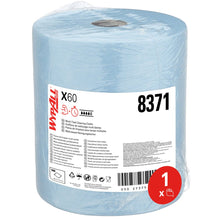 Lade das Bild in den Galerie-Viewer, WypAll® X60 General Clean - Großrolle / Blau - 1 Roll  x 500 Sheets | Karton (1 Rolle)
