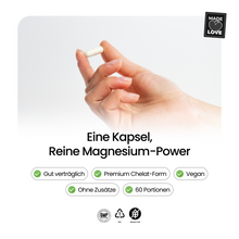 Lade das Bild in den Galerie-Viewer, Magnesium Glycinate 250mg - 60 Vegan Capsules
