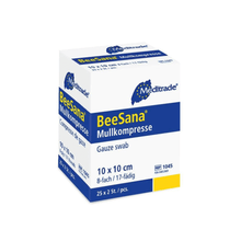 Lade das Bild in den Galerie-Viewer, Meditrade BeeSana® Mullkompresse, einfach steril, 8-fach
