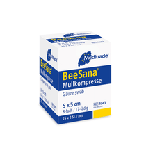 Lade das Bild in den Galerie-Viewer, Meditrade BeeSana® Mullkompresse, einfach steril, 8-fach
