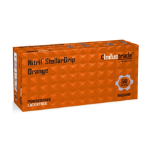 Lade das Bild in den Galerie-Viewer, Meditrade StellarGrip, orange Einweghandschuh aus Nitril
