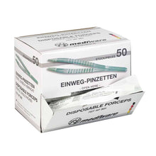 Lade das Bild in den Galerie-Viewer, Mediware sterile Einmal-Pinzetten - 50 Stück | Packung (50 Stück)
