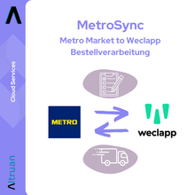 Lade das Bild in den Galerie-Viewer, MetroSync: Metro Market to Weclapp Bestellverarbeitung
