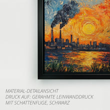 Lade das Bild in den Galerie-Viewer, Ruhrpott Sundowner in Öl-Premiumdruck
