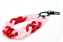 Lade das Bild in den Galerie-Viewer, Schlüsselanhänger mit Karabiner Rosa/Rot
