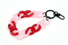 Lade das Bild in den Galerie-Viewer, Schlüsselanhänger mit Karabiner Rosa/Rot
