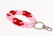 Lade das Bild in den Galerie-Viewer, Schlüsselanhänger mit Karabiner Rosa/Rot

