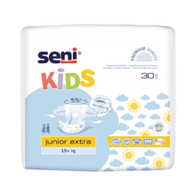 Lade das Bild in den Galerie-Viewer, Seni Kids Junior Extra Inkontinenzhosen, 15+ kg | Packung (30 Stück)
