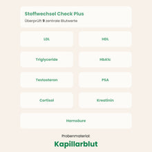 Lade das Bild in den Galerie-Viewer, Stoffwechsel Check Plus
