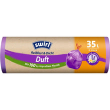 Lade das Bild in den Galerie-Viewer, Swirl Duft-Müllbeutel Vanille Lavendel 35 l Reißfest &amp; Dicht | Rolle (9 Beutel)

