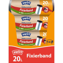 Lade das Bild in den Galerie-Viewer, Swirl Fixierband-Müllbeutel 20 l Reißfest &amp; Dicht | Rolle (15 Beutel)
