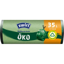 Lade das Bild in den Galerie-Viewer, Swirl Öko-Müllbeutel mit Zugband 35 l Reißfest &amp; Dicht | Rolle (12 Beutel)
