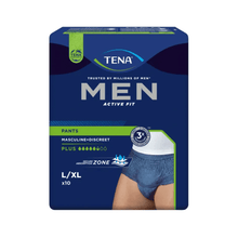 Lade das Bild in den Galerie-Viewer, TENA Men Active Fit Pants Plus Inkontinenzpants, blau
