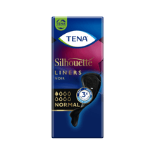 Lade das Bild in den Galerie-Viewer, TENA Silhouette Noir Normal Slipeinlage, schwarz | Packung (26 Stück)
