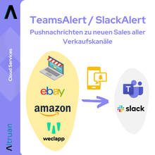 Lade das Bild in den Galerie-Viewer, TeamsAlert / SlackAlert: Push Nachrichten zu neuen Sales
