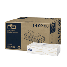 Lade das Bild in den Galerie-Viewer, Tork 140280 extra weiche Kosmetiktücher | Karton (30 Packungen)
