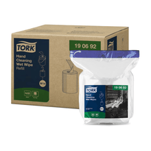 Lade das Bild in den Galerie-Viewer, Tork 190692 Feuchte Handreinigungstücher Nachfüllung Premium W14 1-lagig | Karton (4 Packungen)
