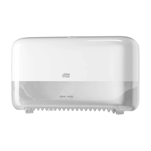 Lade das Bild in den Galerie-Viewer, Tork 558040 Doppelrollenspender für hülsenloses Midi Toilettenpapier Elevation T7 | Packung (1 Stück)
