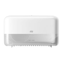Lade das Bild in den Galerie-Viewer, Tork 558040 Doppelrollenspender für hülsenloses Midi Toilettenpapier Elevation T7 | Packung (1 Stück)
