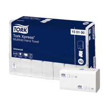 Lade das Bild in den Galerie-Viewer, Tork Xpress® 150100 Multifold-Handtücher Universal H2 1-lagig 25,5cm | Karton (21 Packungen)
