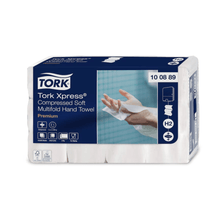 Lade das Bild in den Galerie-Viewer, Tork Xpress® Komprimierte Weiche Multifold-Handtücher Premium H2 2-lagig
